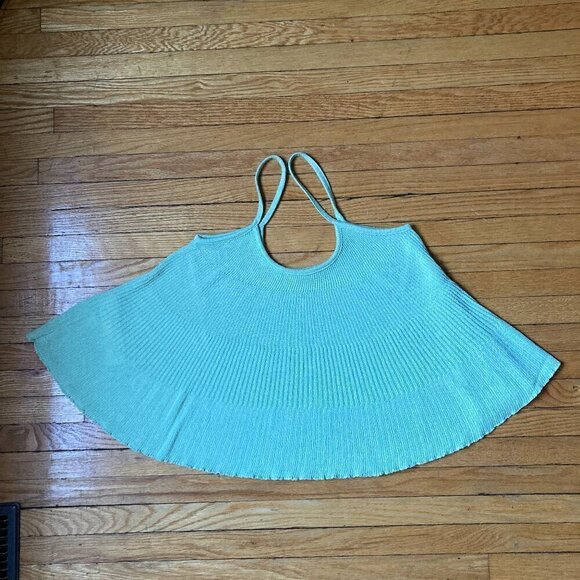 MNG CROP SWING TOP SIZE SMALL-MINT GREEN KNIT TOP - Picture 7 of 7